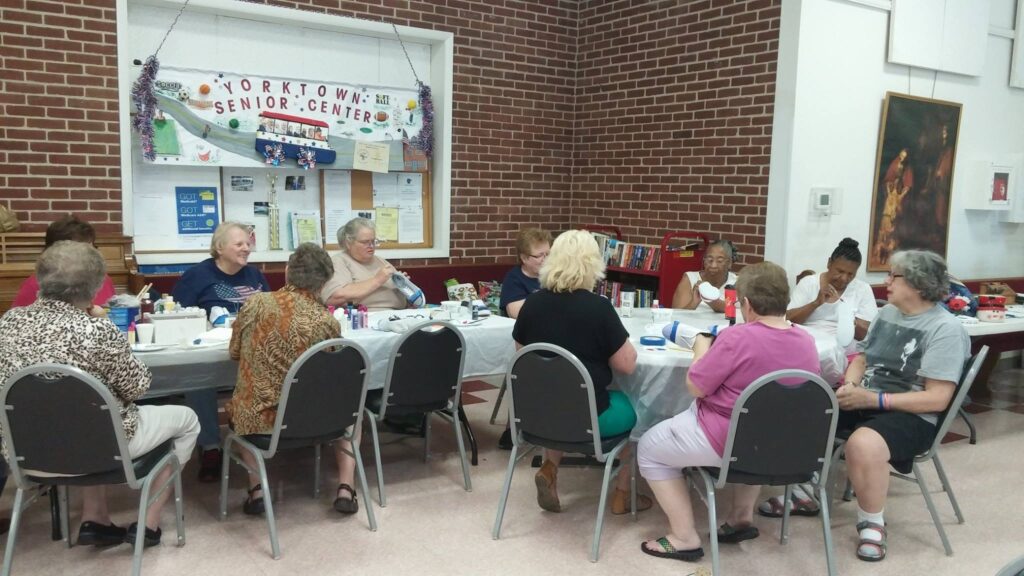 Seniors enjoying their time at the Yorktown Senior Center in York, PA