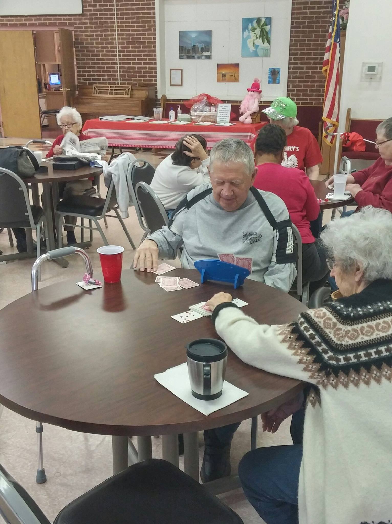 Seniors enjoying their time at the Yorktown Senior Center in York, PA