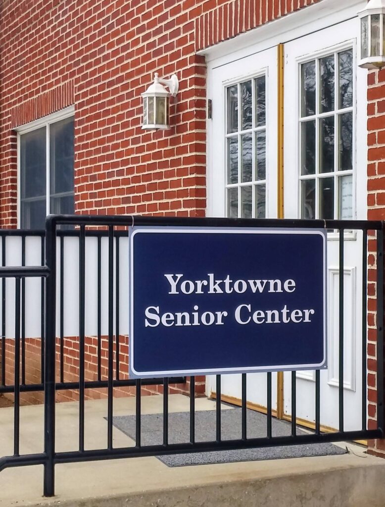 Outside view of the Yorktown Senior Center