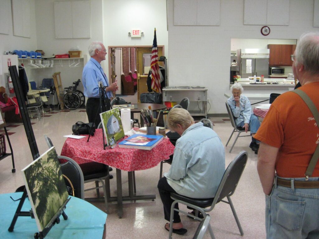 Seniors enjoying their time at the Yorktown Senior Center in York, PA
