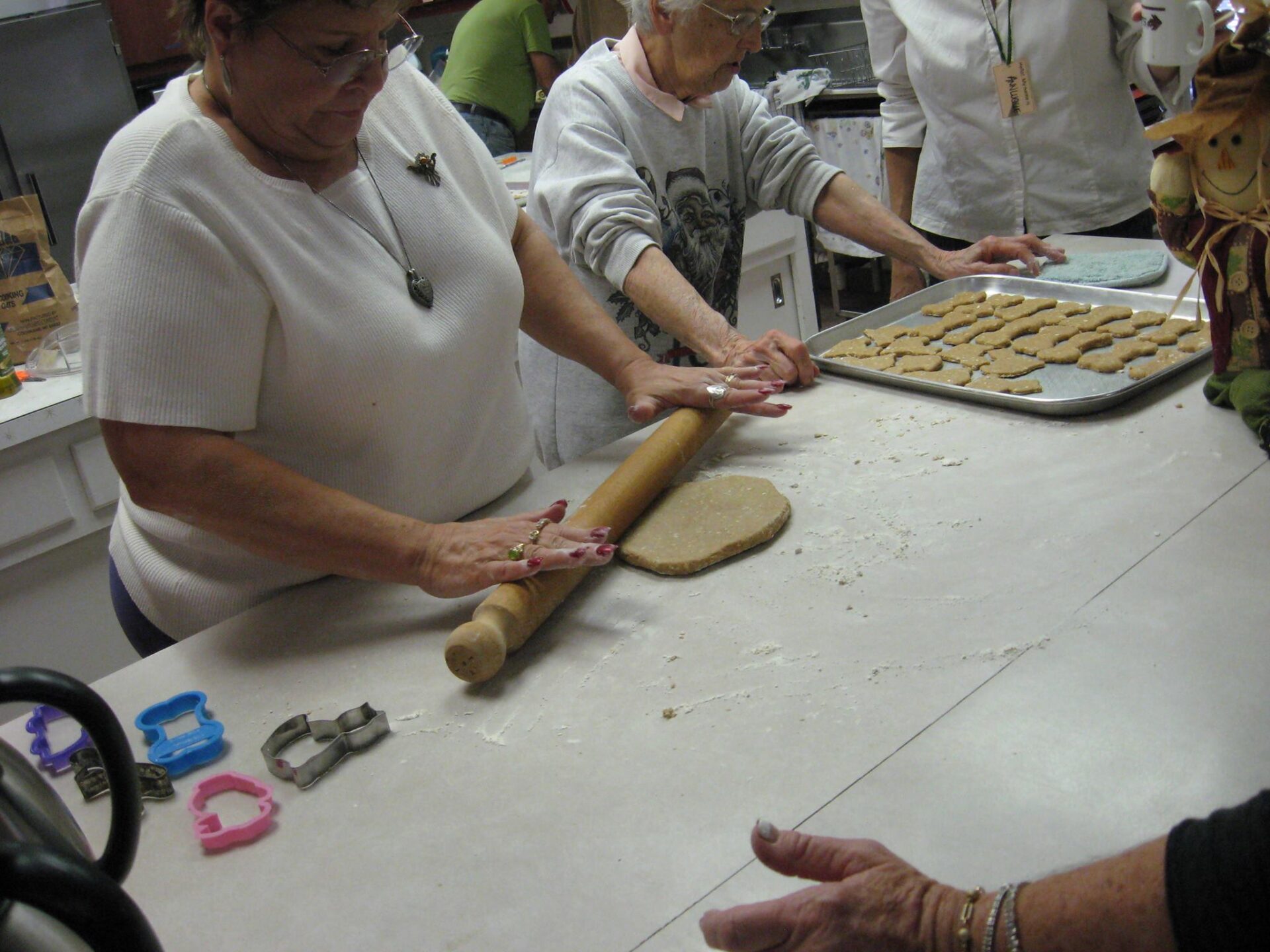 Seniors participating in a fundraiser for Yorktown Senior Center