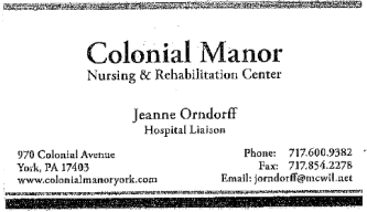 A Yorktown Senior Center Supporter