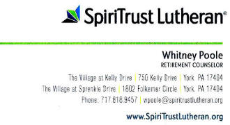 A Yorktown Senior Center Supporter